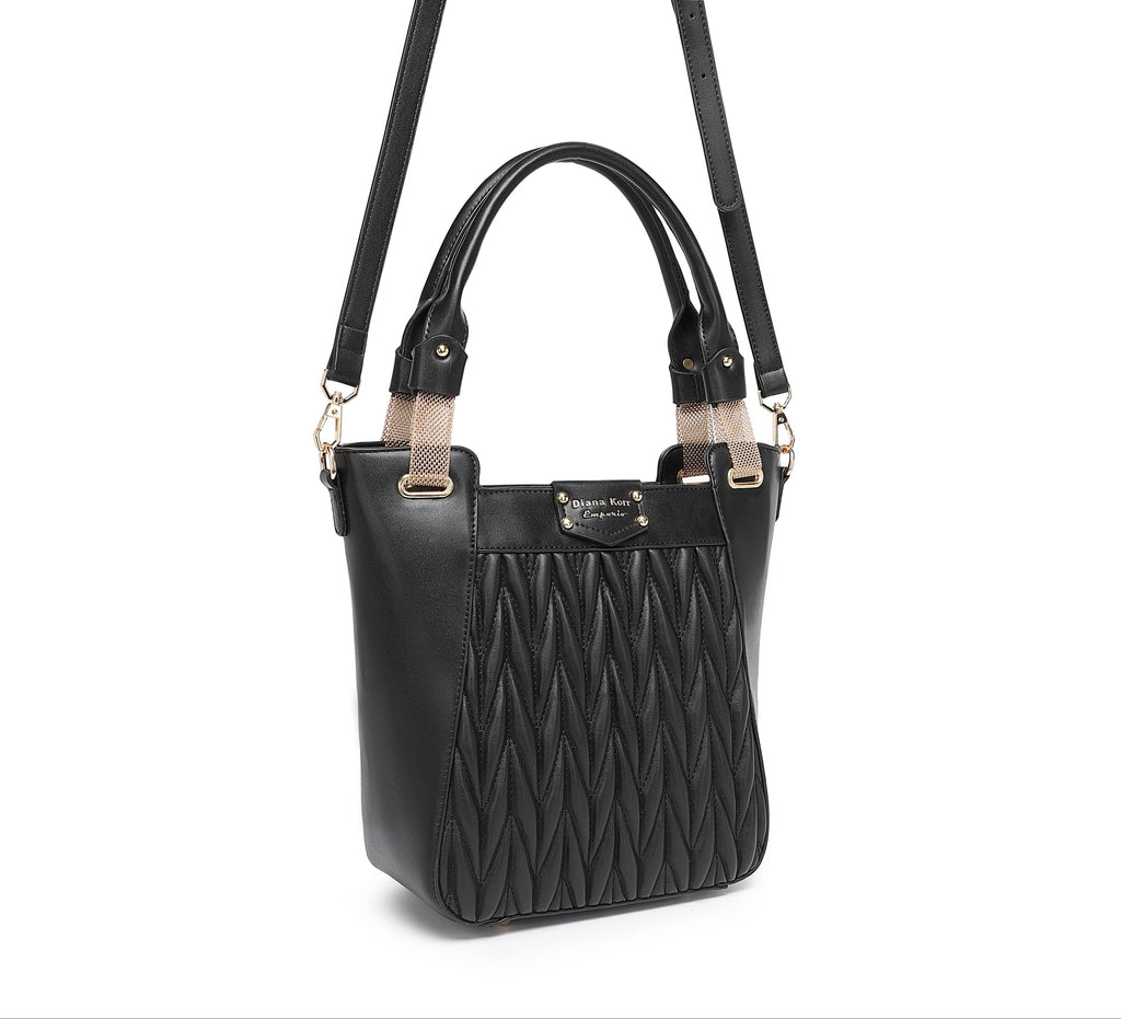 EMPORIO Stylish Women's Black Tote Handbags
