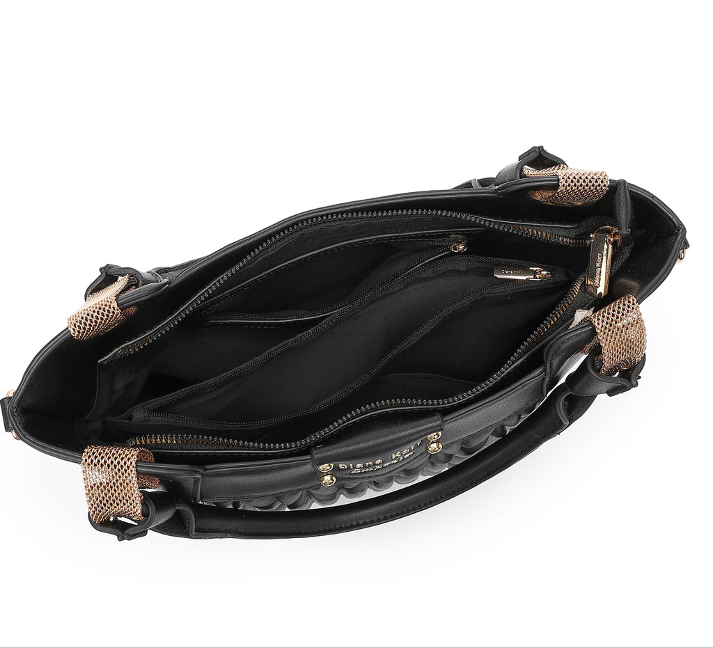 EMPORIO Stylish Women's Black Tote Handbags