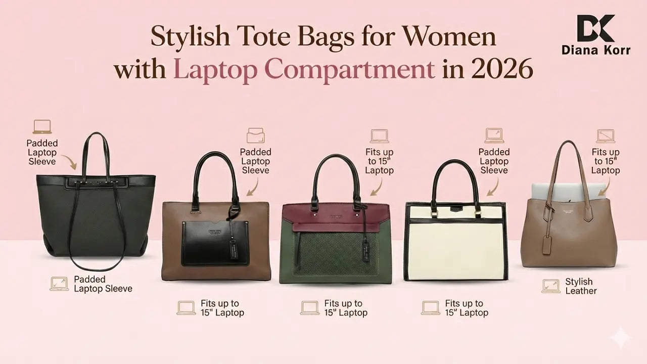 11 Trendy Tote Bags for Women with Laptop Compartment 2026: Stylish & Spacious