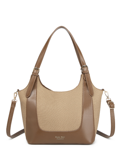 EMPORIO Layla Women Khaki Tote Handbag