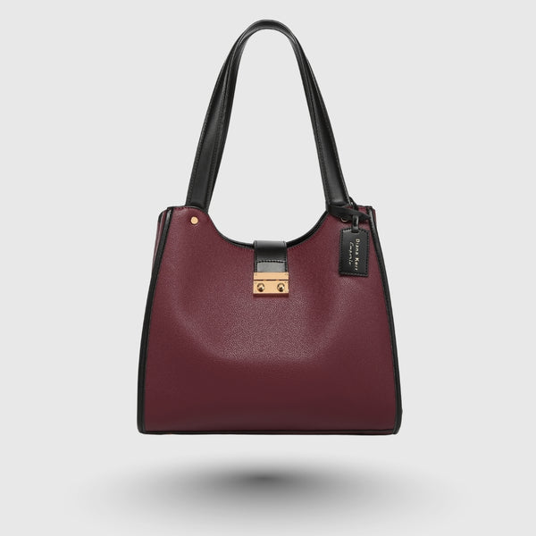DENICE Maroon EMPORIO TOTE BAG