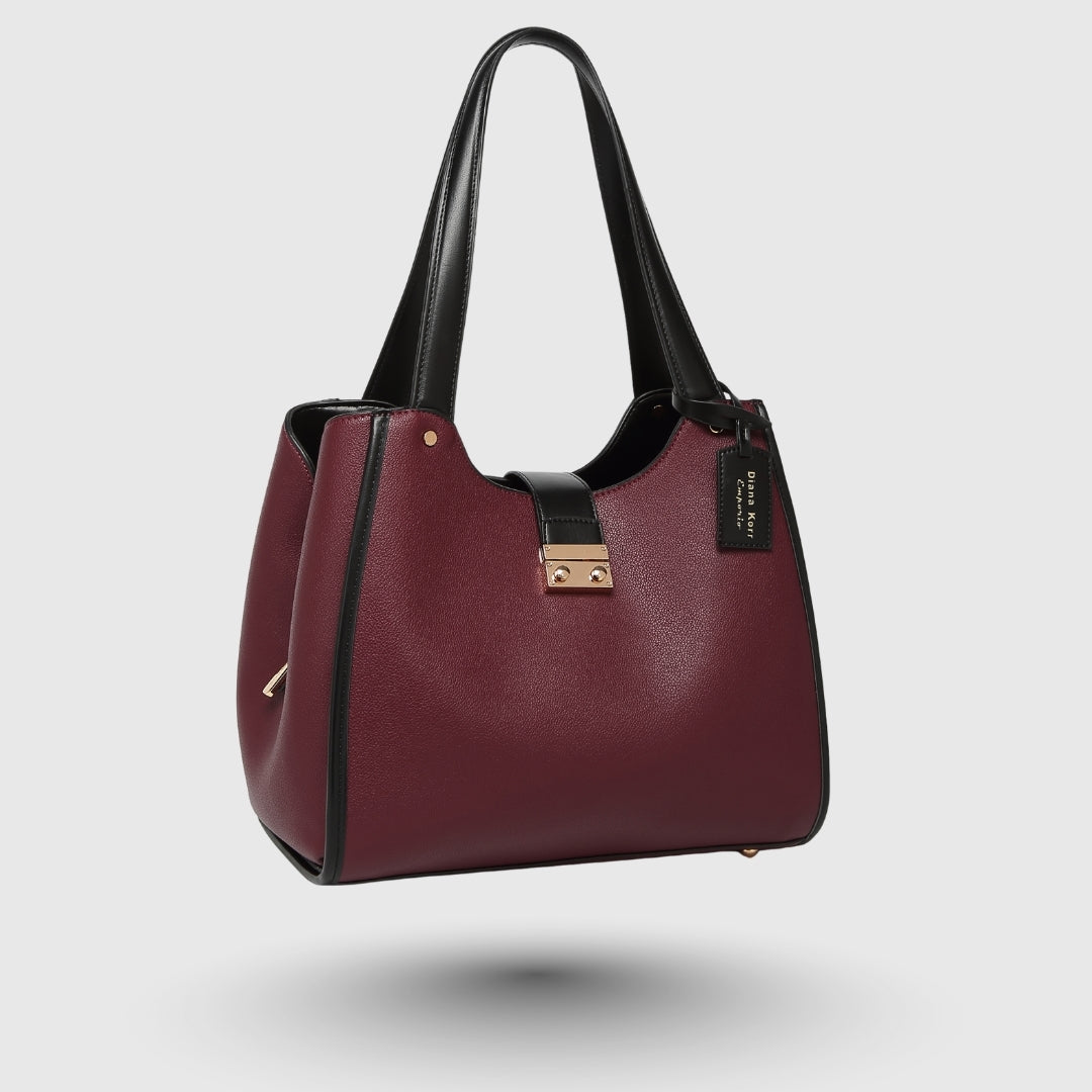 DENICE Maroon EMPORIO TOTE BAG