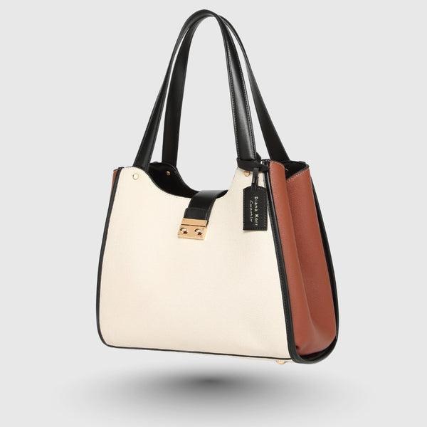 DENICE Apricot EMPORIO TOTE BAG