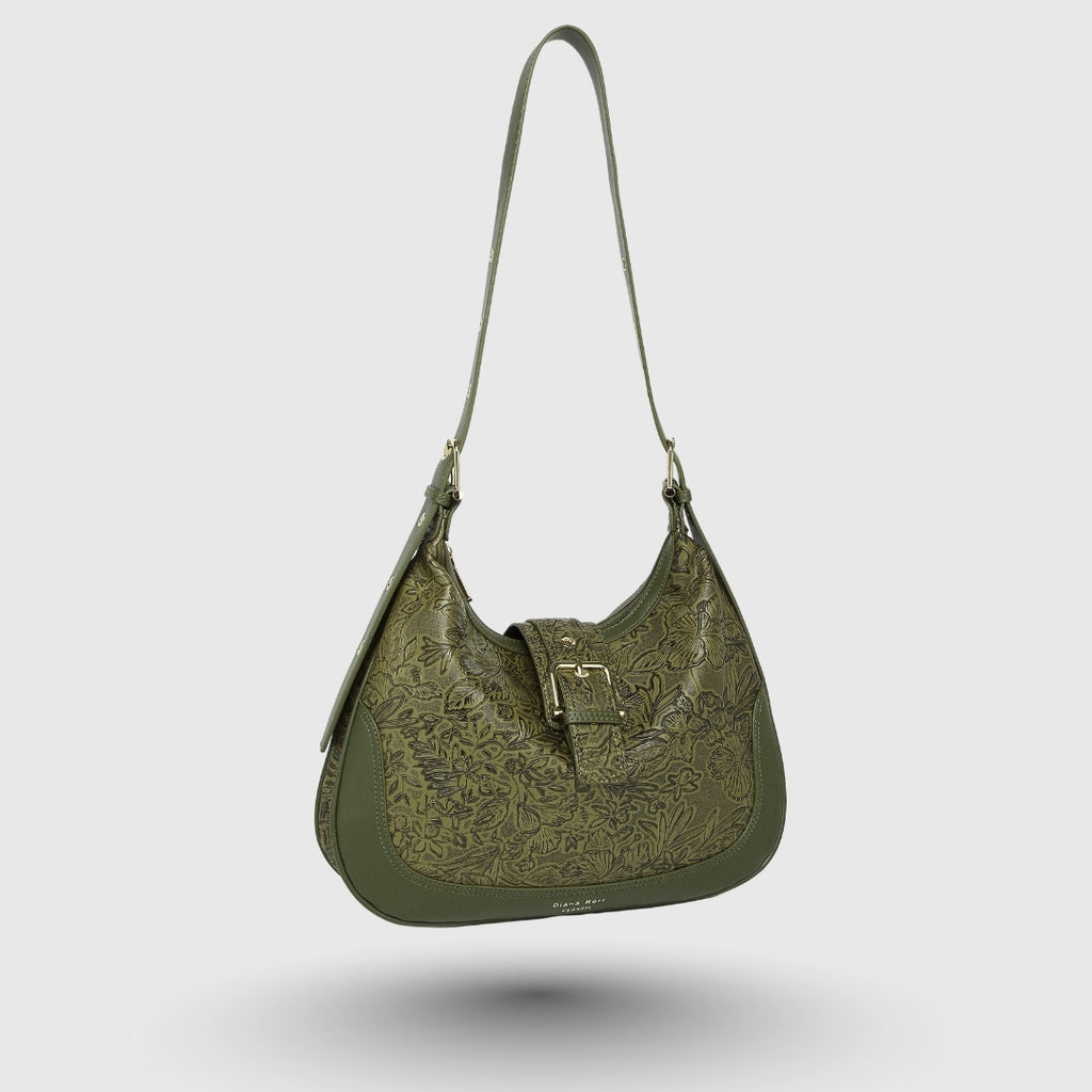 JENNY Green Classic Handbag