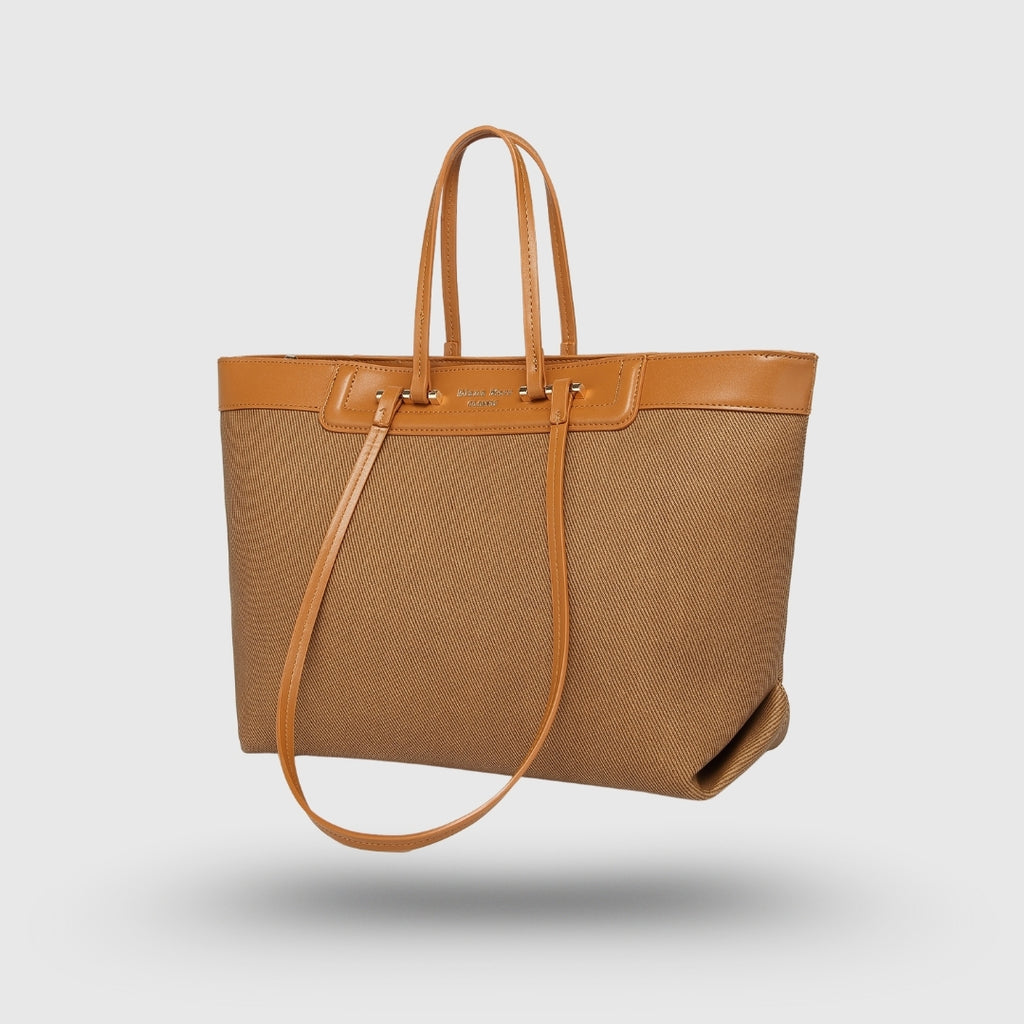 HAZEL KHAKI CLASSIC TOTE BAG