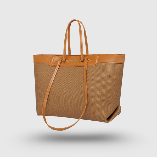 HAZEL KHAKI CLASSIC TOTE BAG