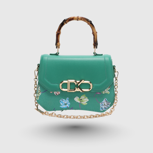 INFINITY FLORAL SATCHEL BAG