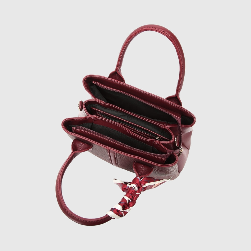 MIRANDA MAROON EMPORIO HANDBAG