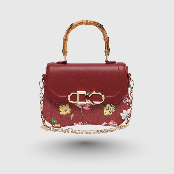 INFINITY FLORAL SATCHEL BAG