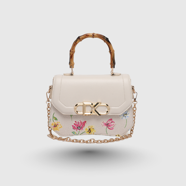 INFINITY FLORAL SATCHEL BAG