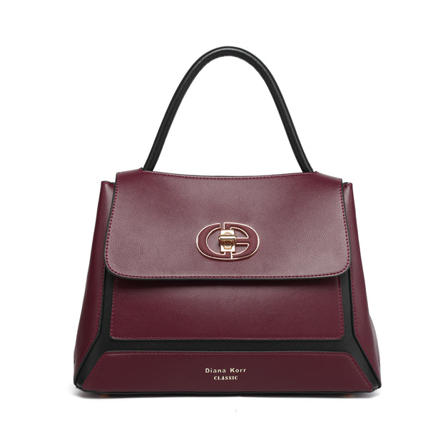 JUNO Maroon Classic Handbag