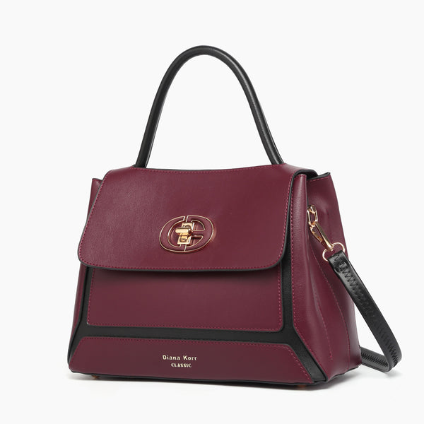 JUNO Maroon Classic Handbag