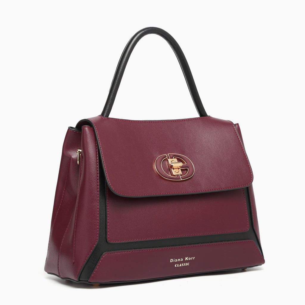 JUNO Maroon Classic Handbag