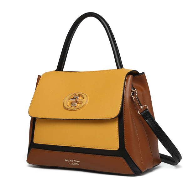 JUNO Yellow Classic Handbag