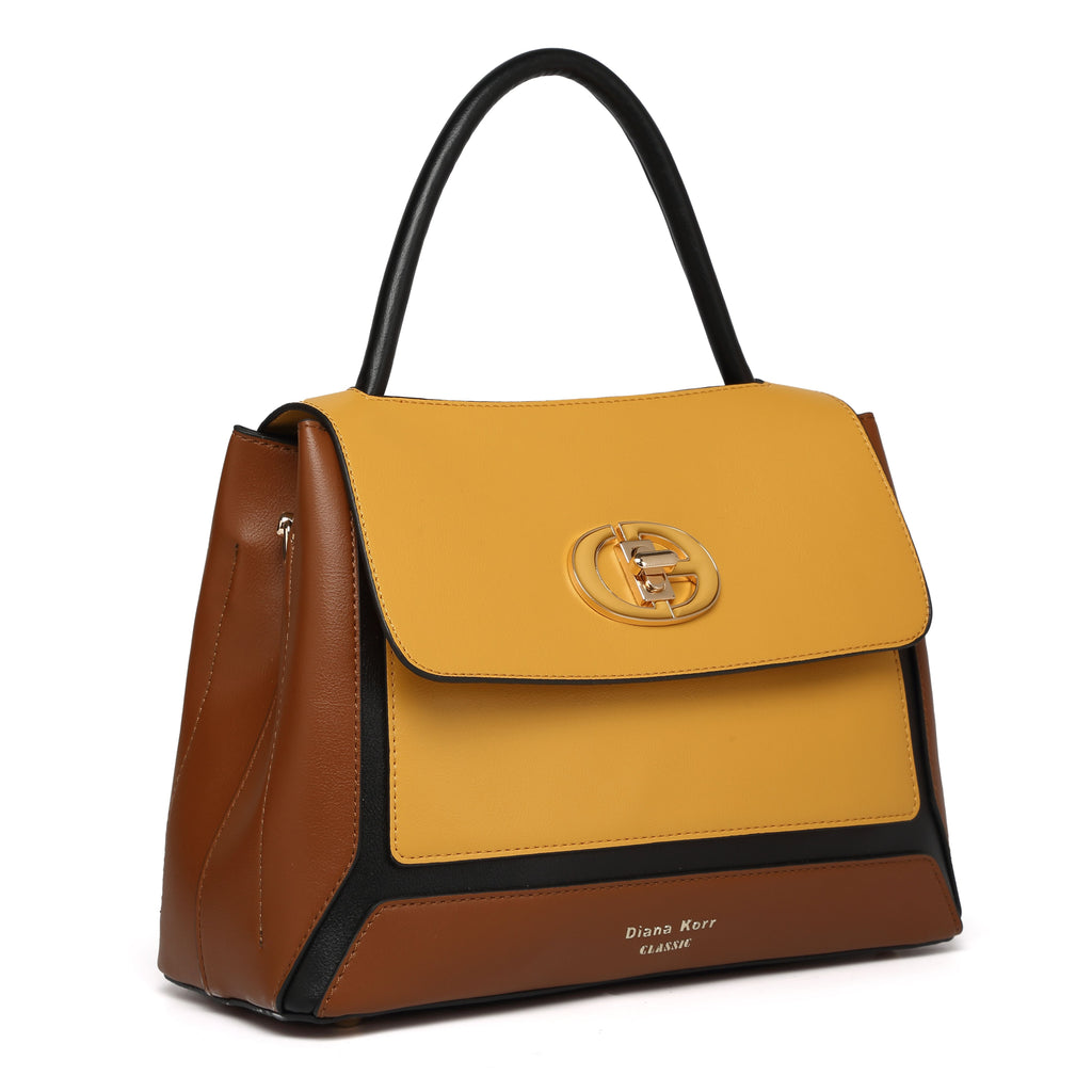 JUNO Yellow Classic Handbag