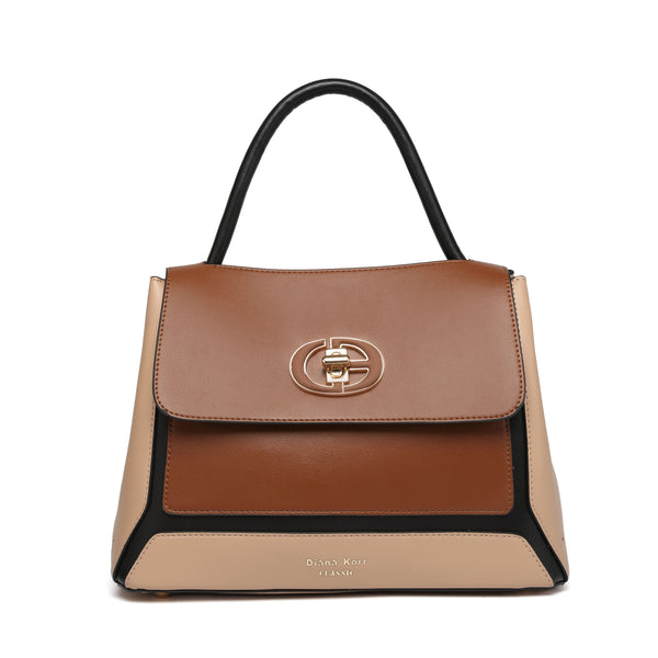 JUNO Brown Classic Handbag
