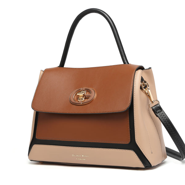 JUNO Brown Classic Handbag