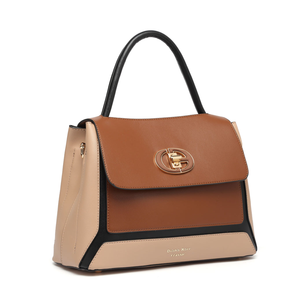 JUNO Brown Classic Handbag