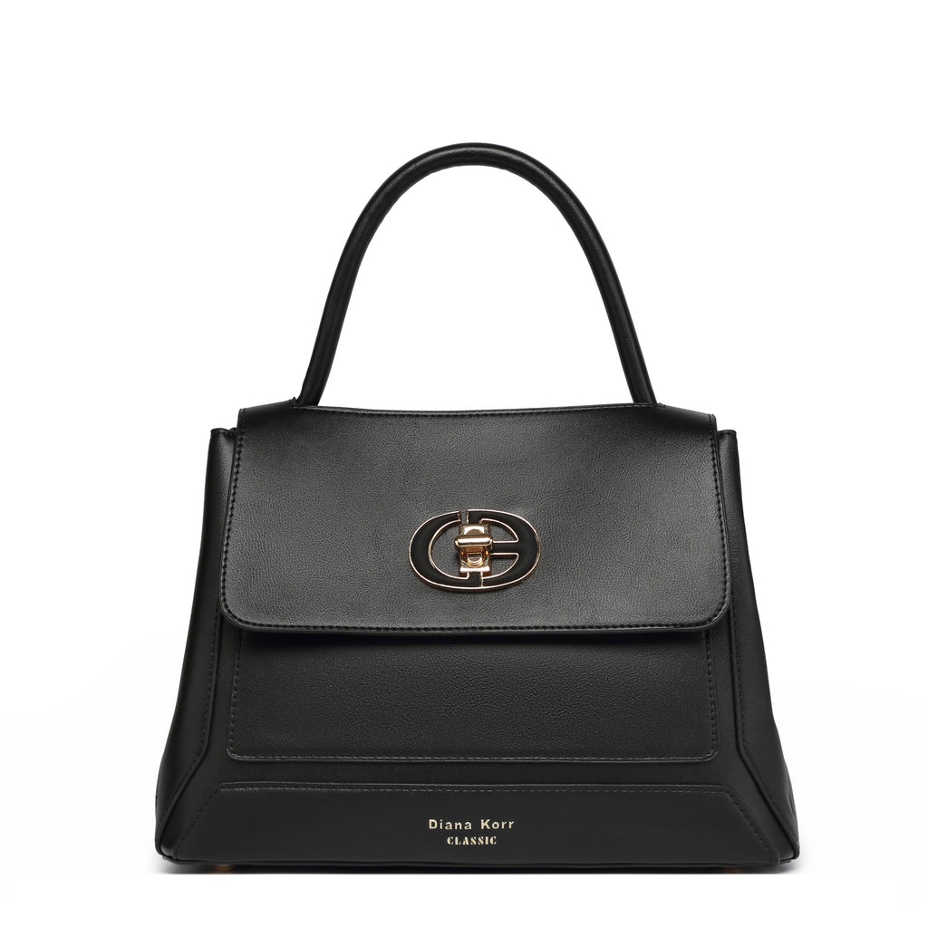 JUNO Black Classic Handbag