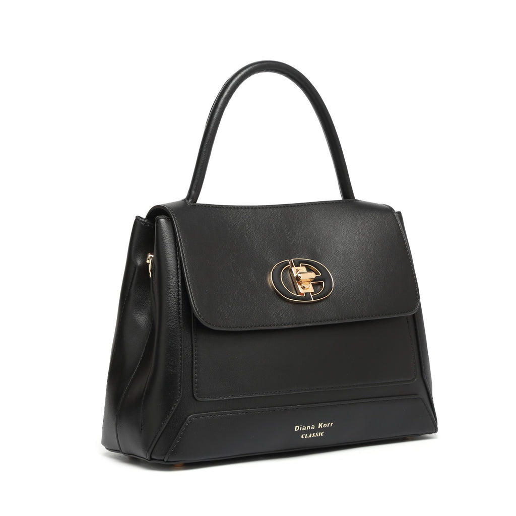 JUNO Black Classic Handbag