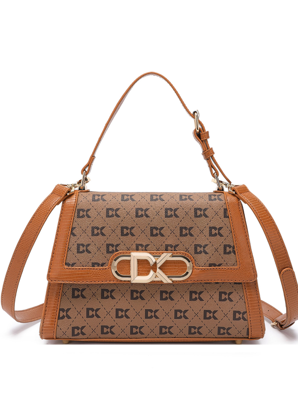 Infinity TAN Satchel Handbag
