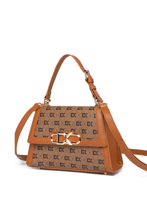 Infinity TAN Satchel Handbag