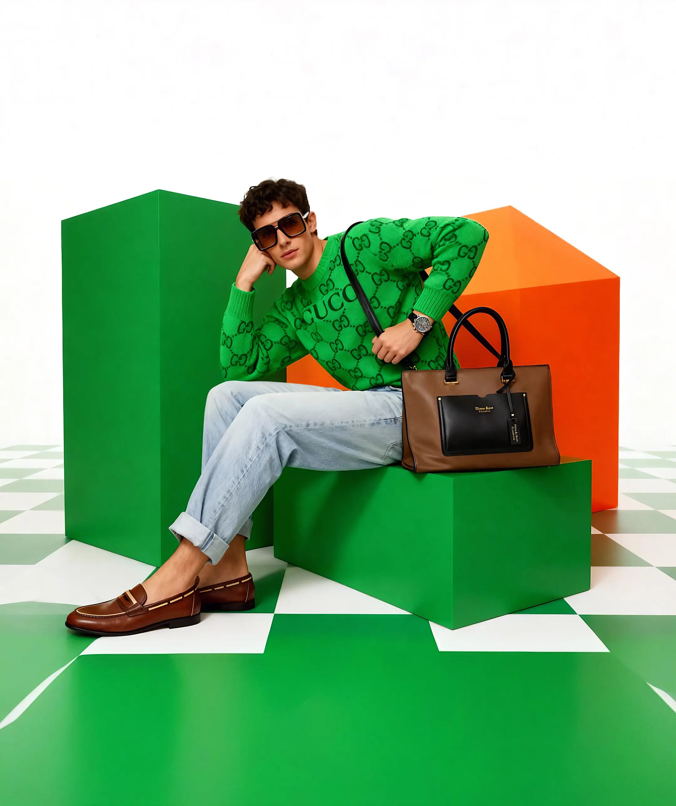 ALEXA BLACK EMPORIO TOTE BAG