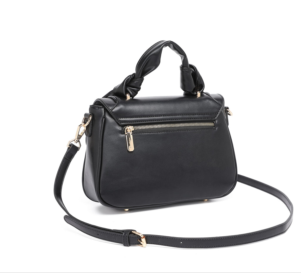 EMPORIO Women's Black Satchel Hand Bag