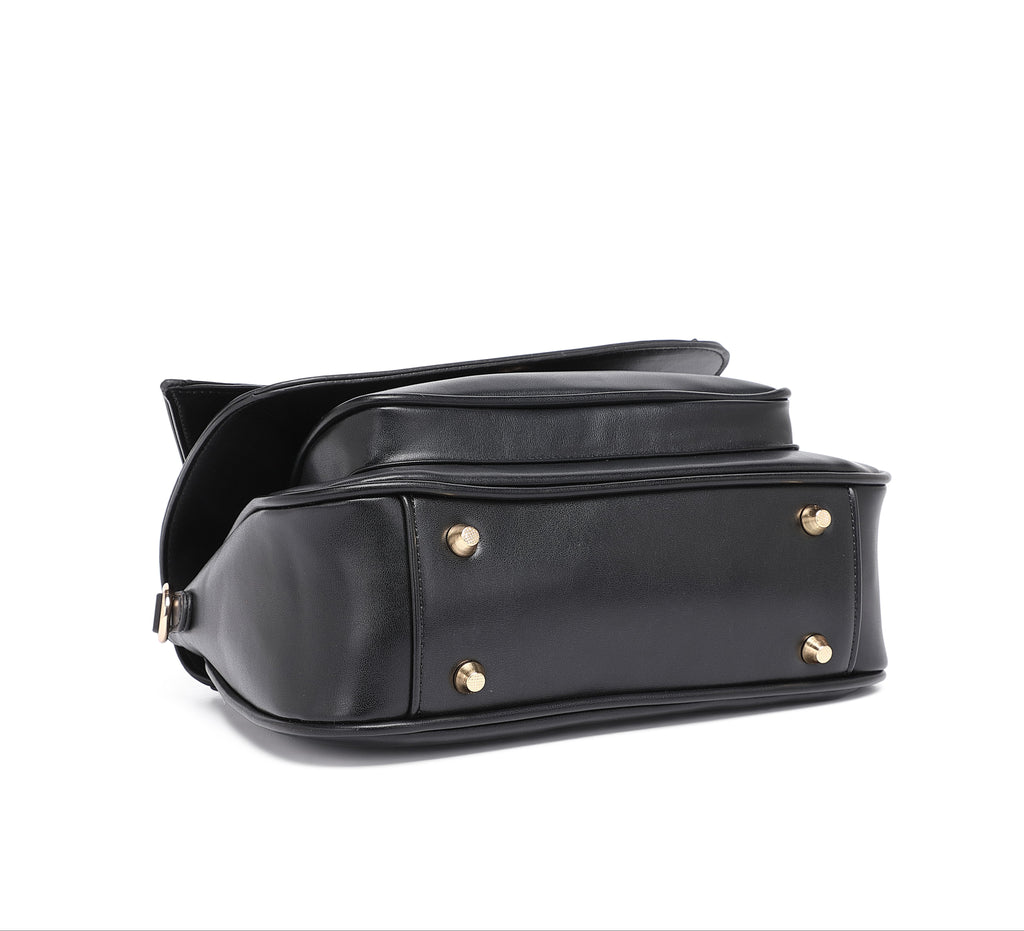 EMPORIO Women's Black Satchel Hand Bag