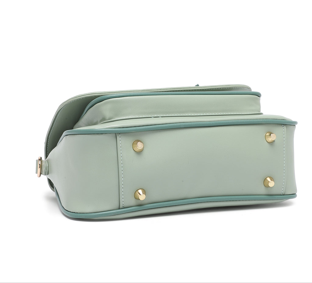 EMPORIO Women's Green Satchel Hand Bag