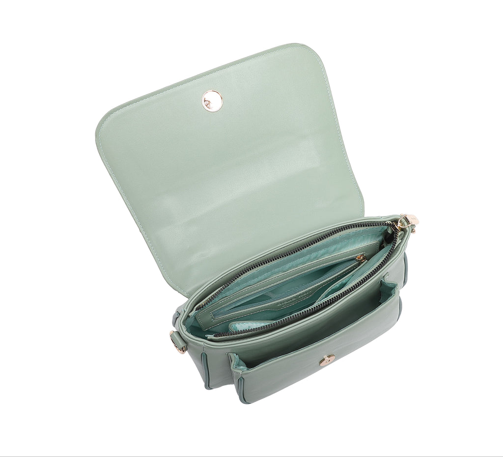 EMPORIO Women's Green Satchel Hand Bag