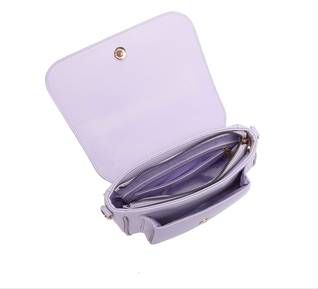 EMPORIO Women's Purple Satchel Hand Bag