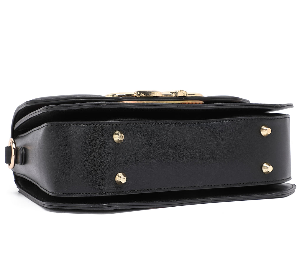 Infinity Black Satchel Bags