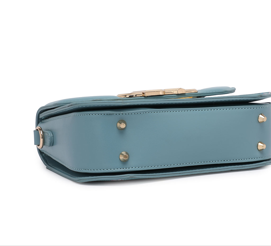 Infinity Sky Blue Satchel Bags