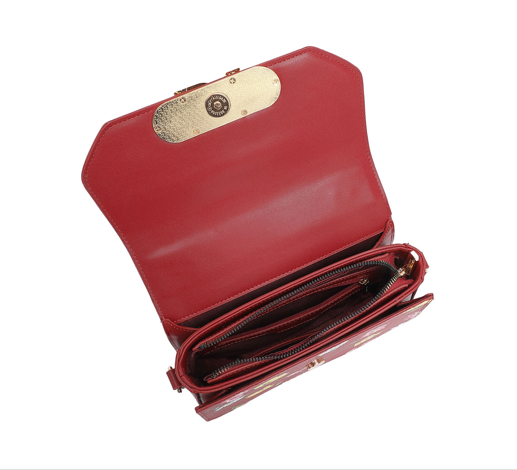 Infinity Maroon Satchel Bags
