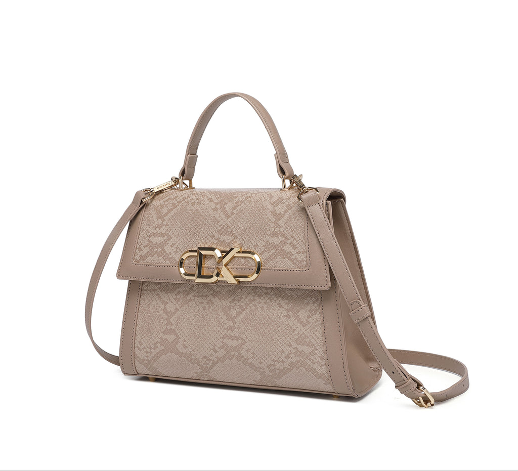 EMPORIO Khaki Satchel Bag with Shoulder Strap