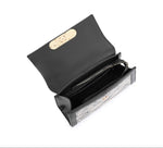 EMPORIO Black Satchel Bag with Shoulder Strap