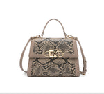 EMPORIO Dark Khaki Satchel Bag with Shoulder Strap