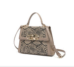 EMPORIO Dark Khaki Satchel Bag with Shoulder Strap