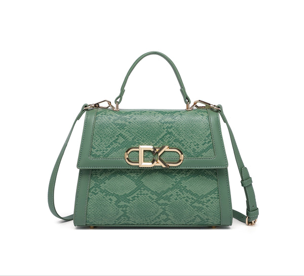 EMPORIO Green Satchel Bag with Shoulder Strap