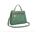 EMPORIO Green Satchel Bag with Shoulder Strap