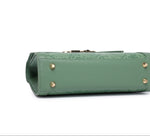 EMPORIO Green Satchel Bag with Shoulder Strap