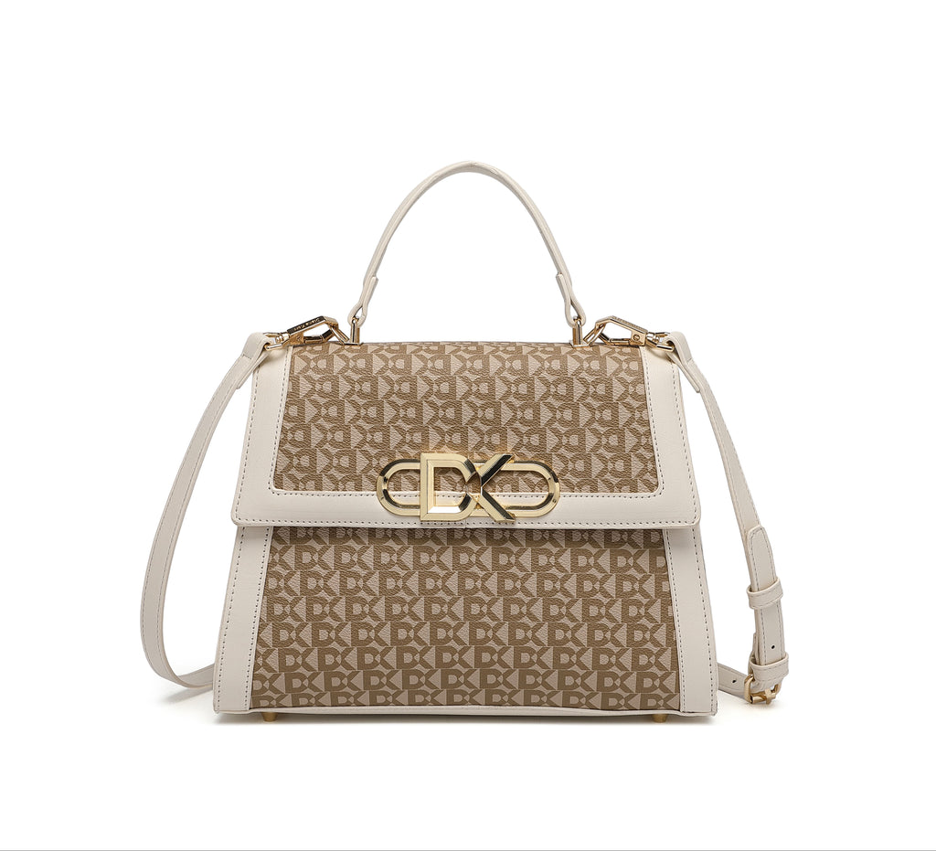 EMPORIO White Satchel Bag with Shoulder Strap