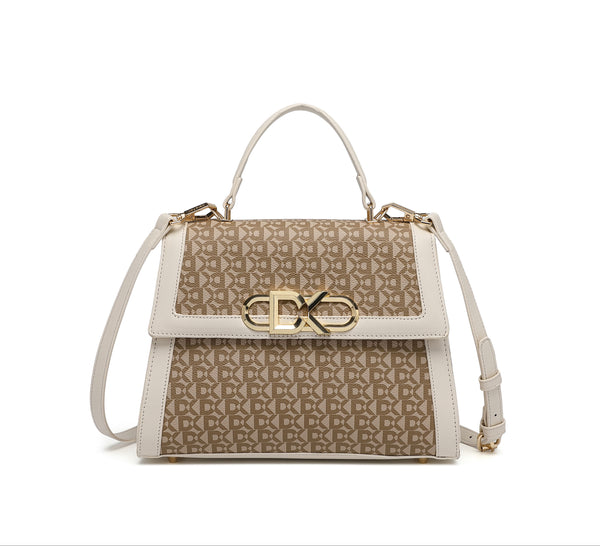 EMPORIO White Satchel Bag with Shoulder Strap
