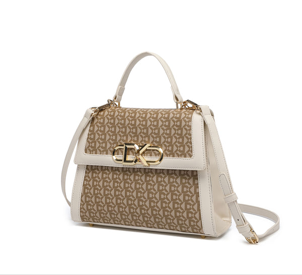 EMPORIO White Satchel Bag with Shoulder Strap