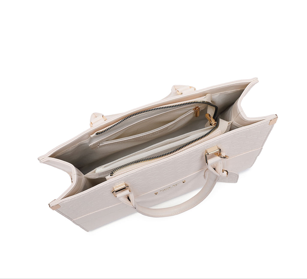 EMPORIO Stylish Women's White Tote Hand Bag