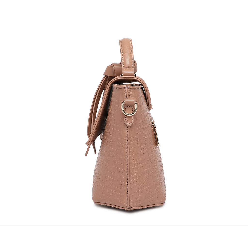 EMPORIO Women’s Peach Designer Handbag