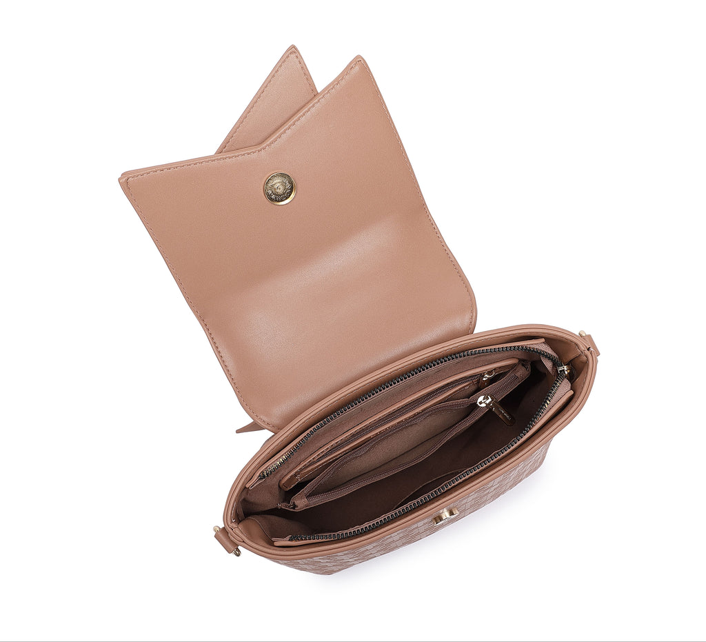 EMPORIO Women’s Peach Designer Handbag