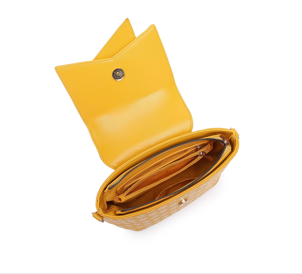 EMPORIO Women’s Yellow Designer Handbag