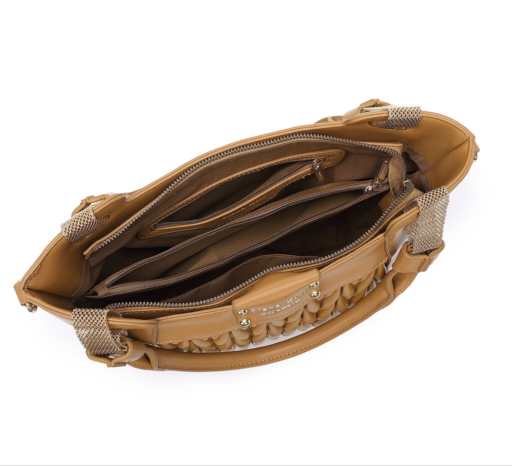 EMPORIO Stylish Women's Camel Tote Handbags